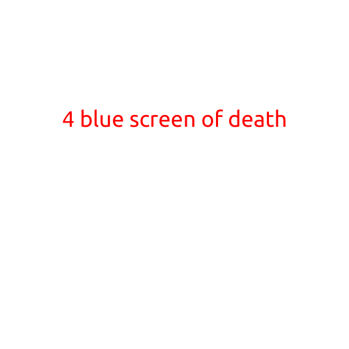 4 Common Blue Screen of Death (BSOD) Errors and Their Causes