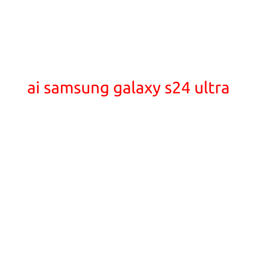 AI-Powered Samsung Galaxy S24 Ultra: Revolutionizing Mobile Experiences