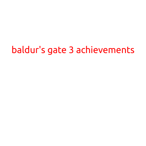 Baldur's Gate 3 Achievements: Earn Your Way to Legendary Status