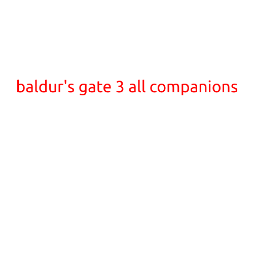 Baldur's Gate 3 All Companions: A Comprehensive Guide