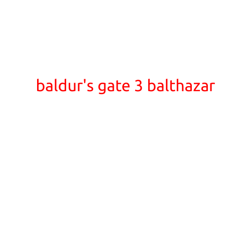 Baldur's Gate 3: Balthazar, the Enigmatic Figure