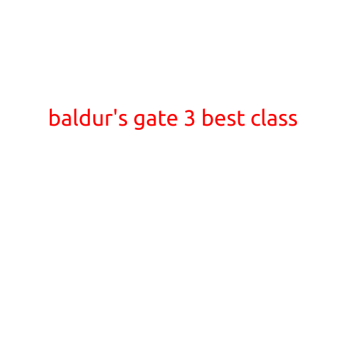 Baldur's Gate 3: The Best Class for a Thrilling Adventure