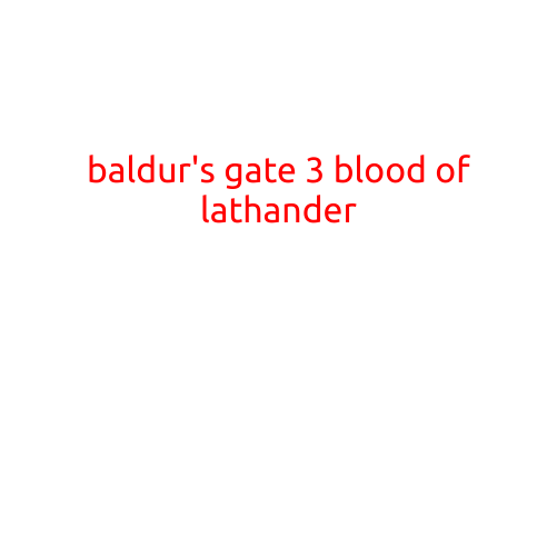 Baldur's Gate 3: Blood of Lathander