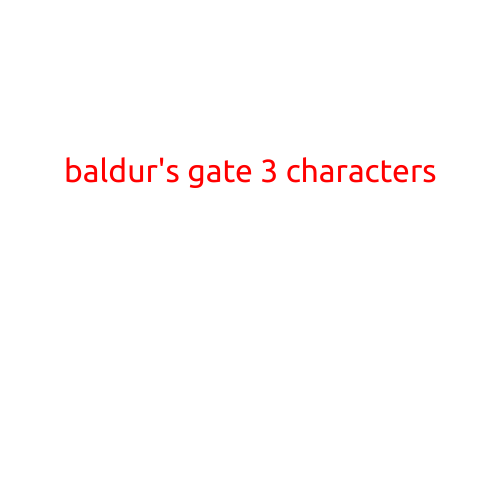 Baldur's Gate 3 Characters: Meet the Men and Women of the Forgotten Realms