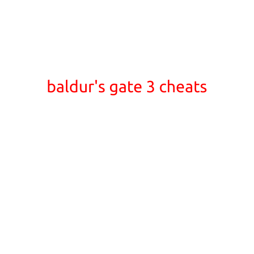 Baldur's Gate 3 Cheats: Unlock the Full Potential of Your Party