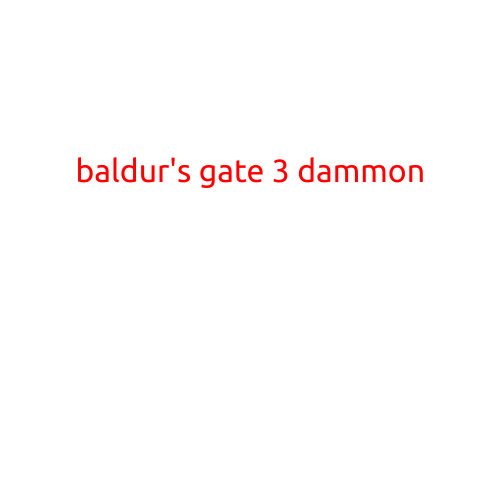 Title: "Baldur's Gate 3: The Rise of Dammon"