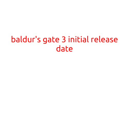 Baldur's Gate 3 Initial Release Date