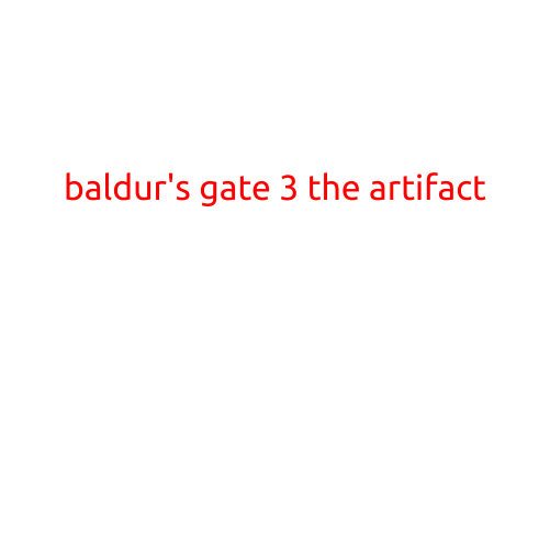 Baldur's Gate 3: The Artifact