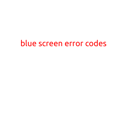 Blue Screen Error Codes: Understanding and Troubleshooting Insider Help