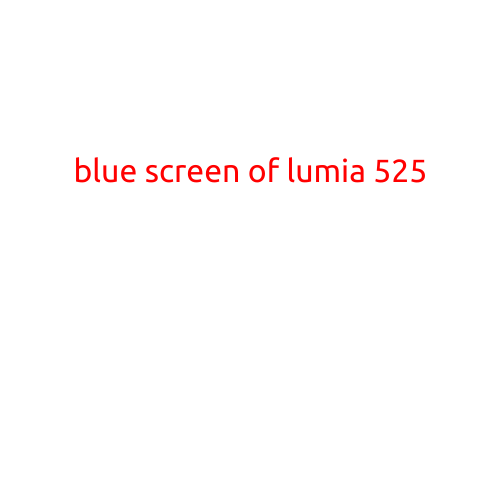 Here is a sample article on "Blue Screen of Lumia 525":