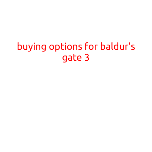 Buying Options for Baldur's Gate 3: Where to Get Your Copy