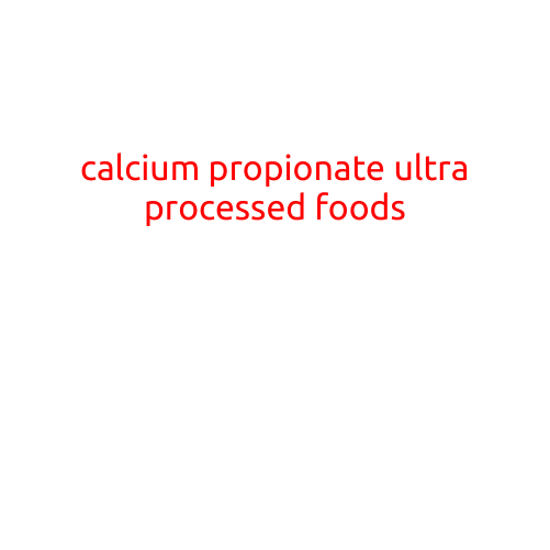 Calcium Propionate: The Ubiquitous Additive in Ultra Processed Foods