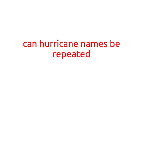 Can Hurricane Names Be Repeated?