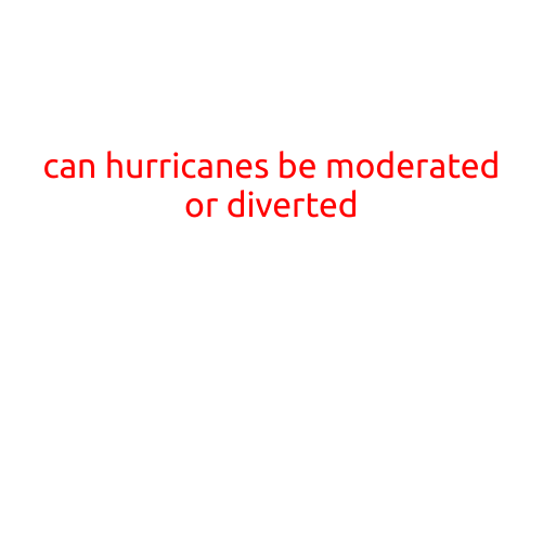 Can Hurricanes Be Moderated or Diverted?