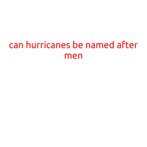 Can Hurricanes be Named After Men?