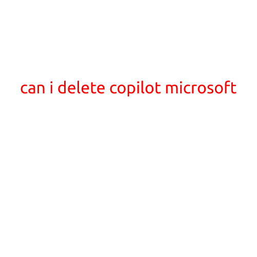 Can I Delete Copilot from Microsoft?