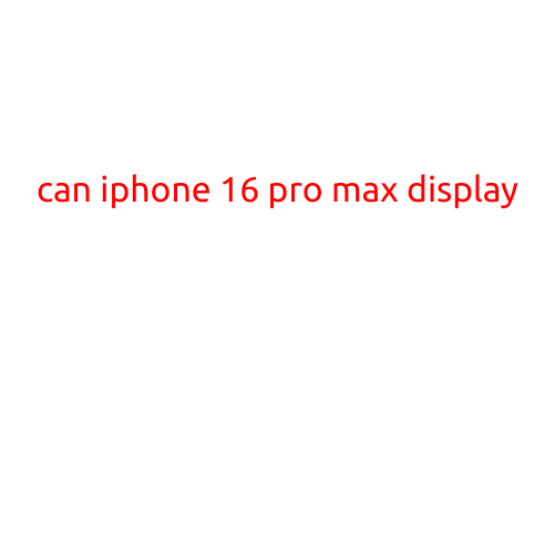 Can iPhone 16 Pro Max Display Be Improved?