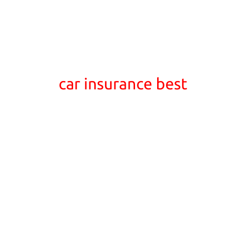 Car Insurance: What's the "Best" for You?