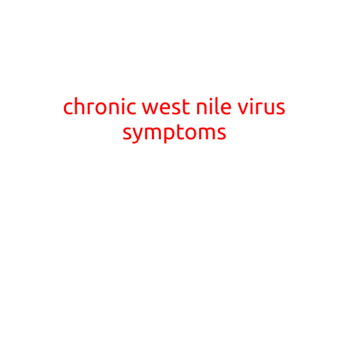 Here is an article with the title "Chronic West Nile Virus Symptoms":