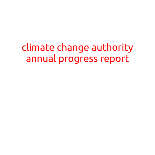 CLIMATE CHANGE AUTHORITY ANNUAL PROGRESS REPORT