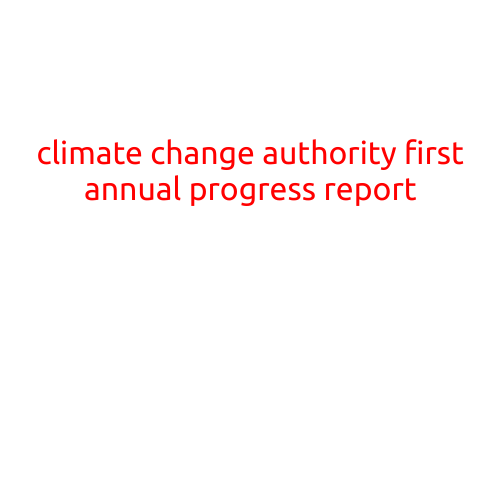 Climate Change Authority: First Annual Progress Report