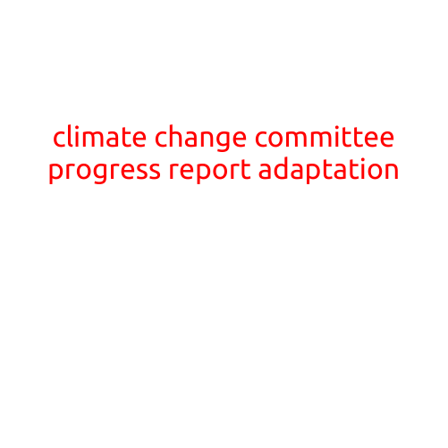 Climate Change Committee Progress Report: Adaptation Efforts