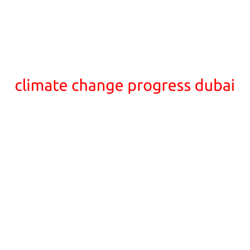 Climate Change Progress in Dubai: A Journey Towards Sustainability