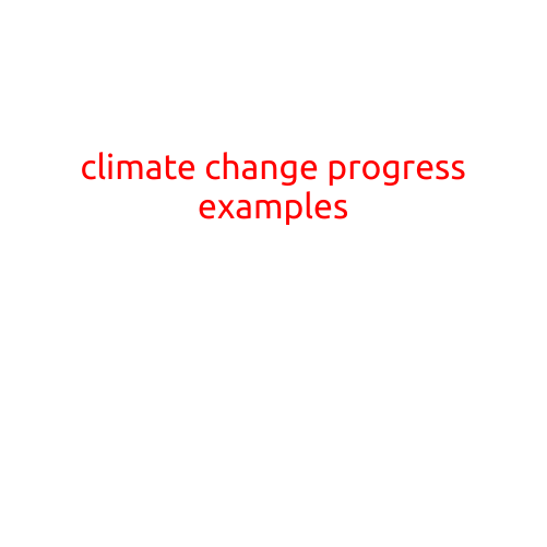 Climate Change Progress Examples: A Glance at the Positive Changes Happening Around the World