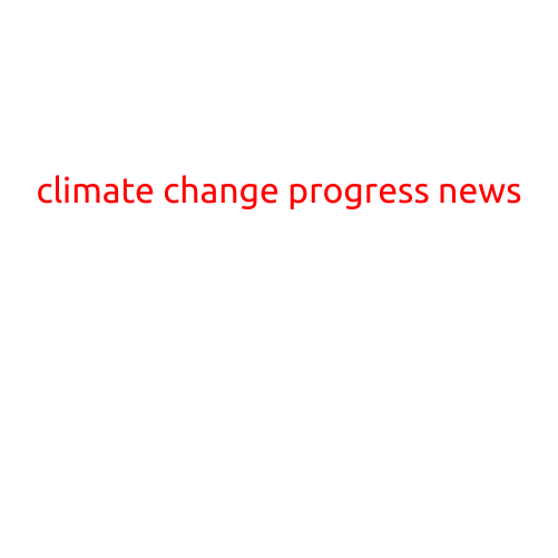 Climate Change Progress News: A Glimmer of Hope in the Face of Crisis