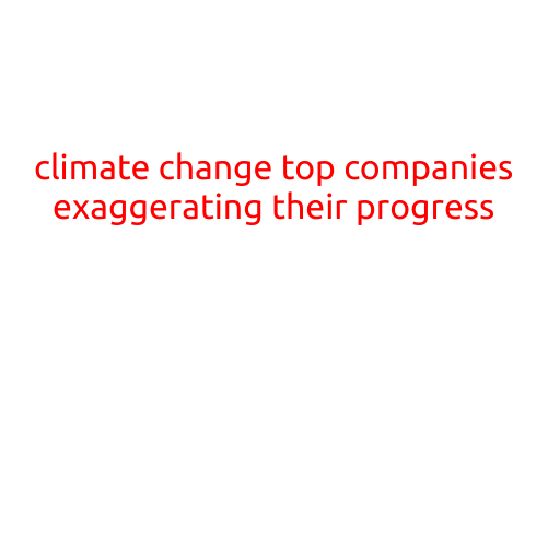 Climate Change: Top Companies Exaggerating Their Progress?