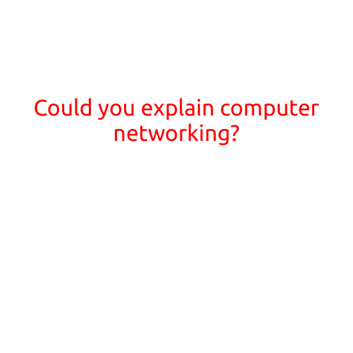 Could You Explain Computer Networking?