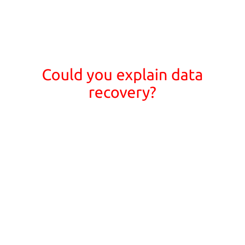 Could you explain data recovery?