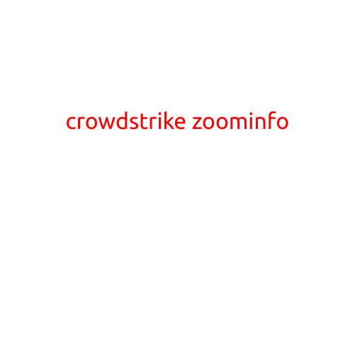 Here is a sample article with the title "CrowdStrike and ZoomInfo: A Powerful Combination for Cybersecurity":