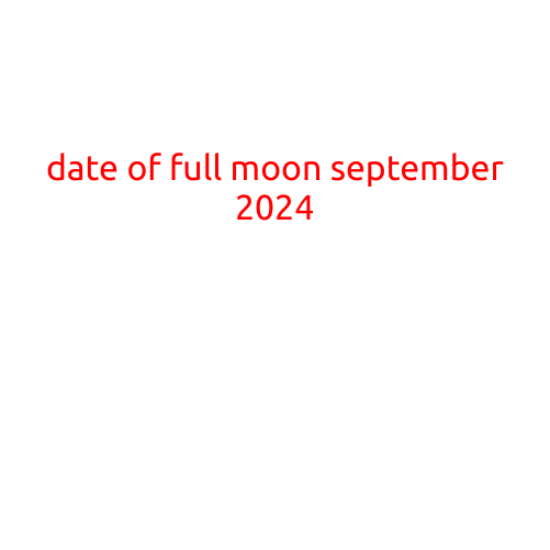 Date of Full Moon in September 2024