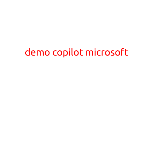 Demo Copilot: Microsoft's Revolutionary AI-Powered Development Tool