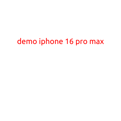 Demo iPhone 16 Pro Max: Hands-on Review