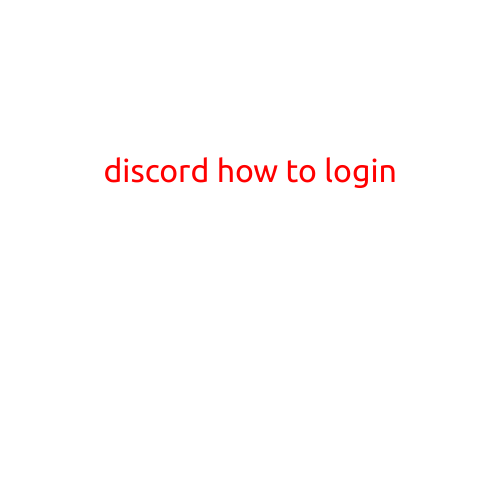 Discord: How to Login