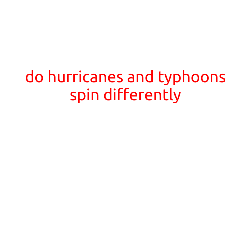 Do Hurricanes and Typhoons Spin Differently?