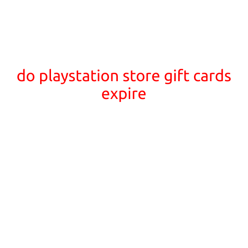 Do PlayStation Store Gift Cards Expire?