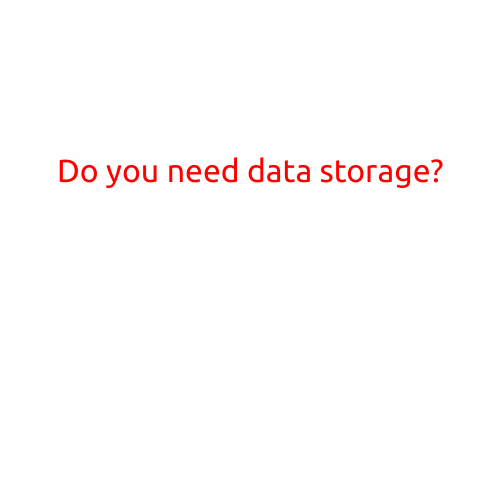 Do You Need Data Storage?