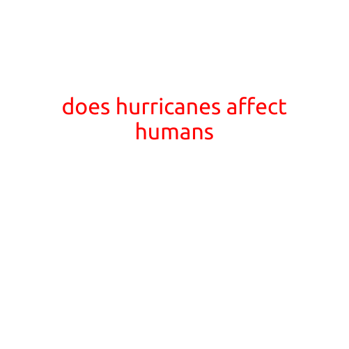 Does Hurricanes Affect Humans?