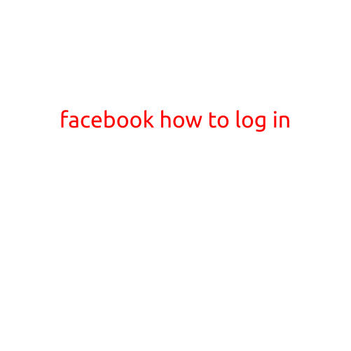 Facebook: How to Log In