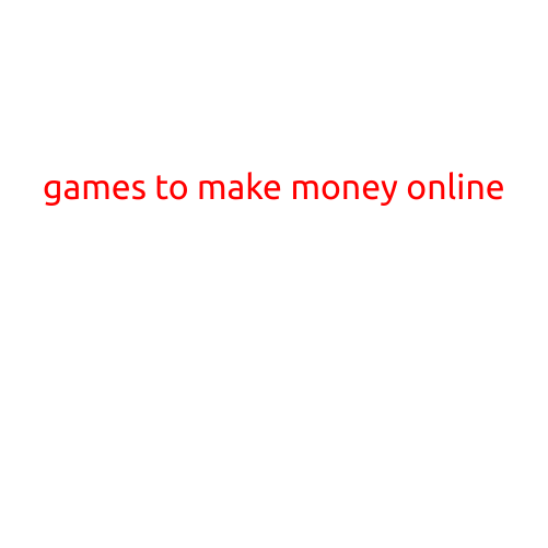 Games to Make Money Online: A Guide