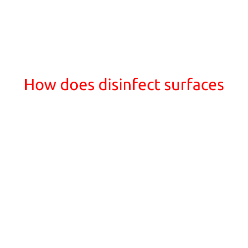 How Does Disinfecting Surfaces Work?