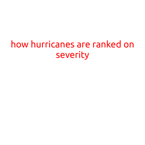 How Hurricanes Are Ranked on Severity