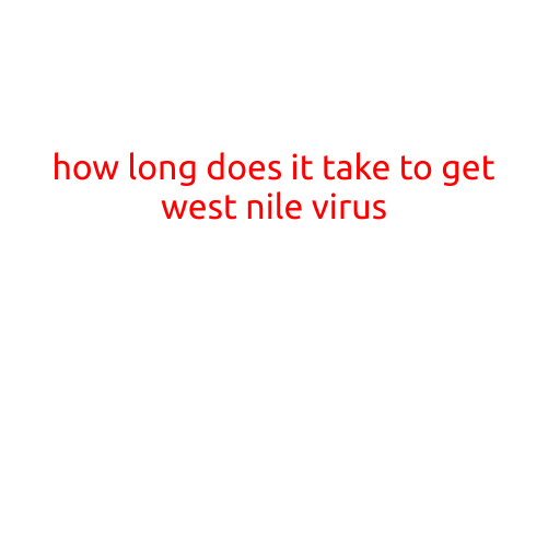 How Long Does it Take to Get West Nile Virus?