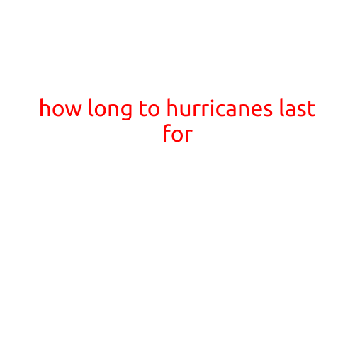 How Long Do Hurricanes Last For?