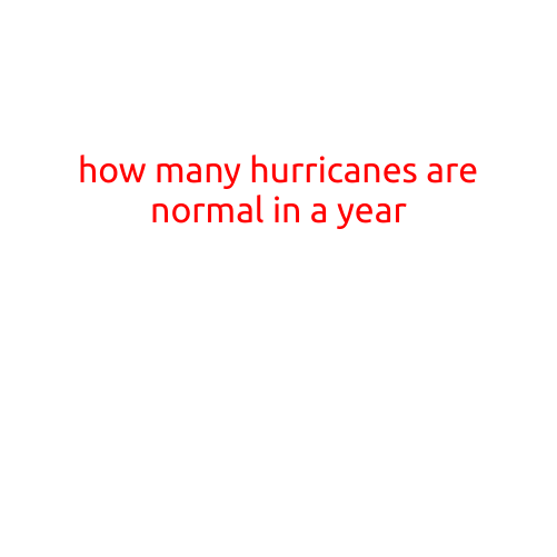 How Many Hurricanes are Normal in a Year?