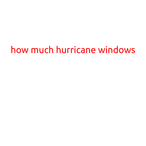 How Much Do Hurricane Windows Cost? A Comprehensive Guide