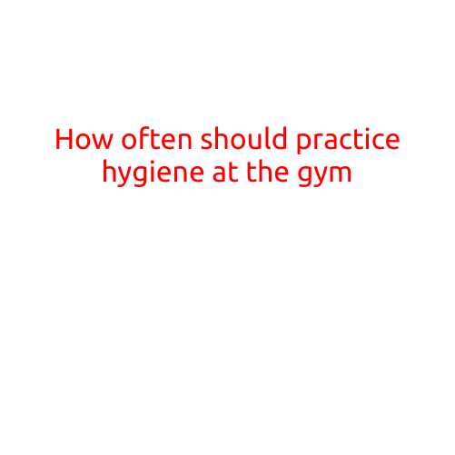 How Often Should You Practice Hygiene at the Gym?